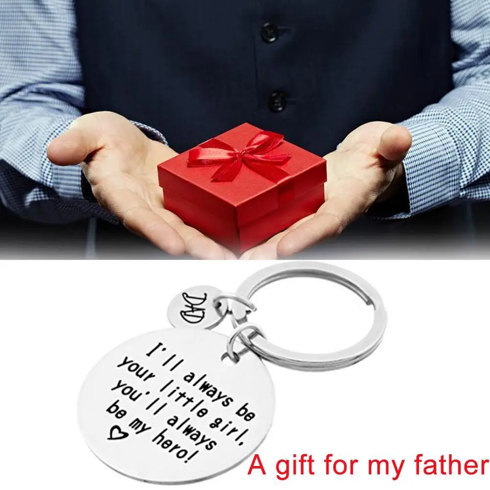 Брелок из сплава для папы День отца всегда ваша маленькая моя девочка вы будете