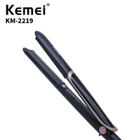 kemei kemei digital hair straightener professional fast preheating electric splint hair straight hair dual use km 2219