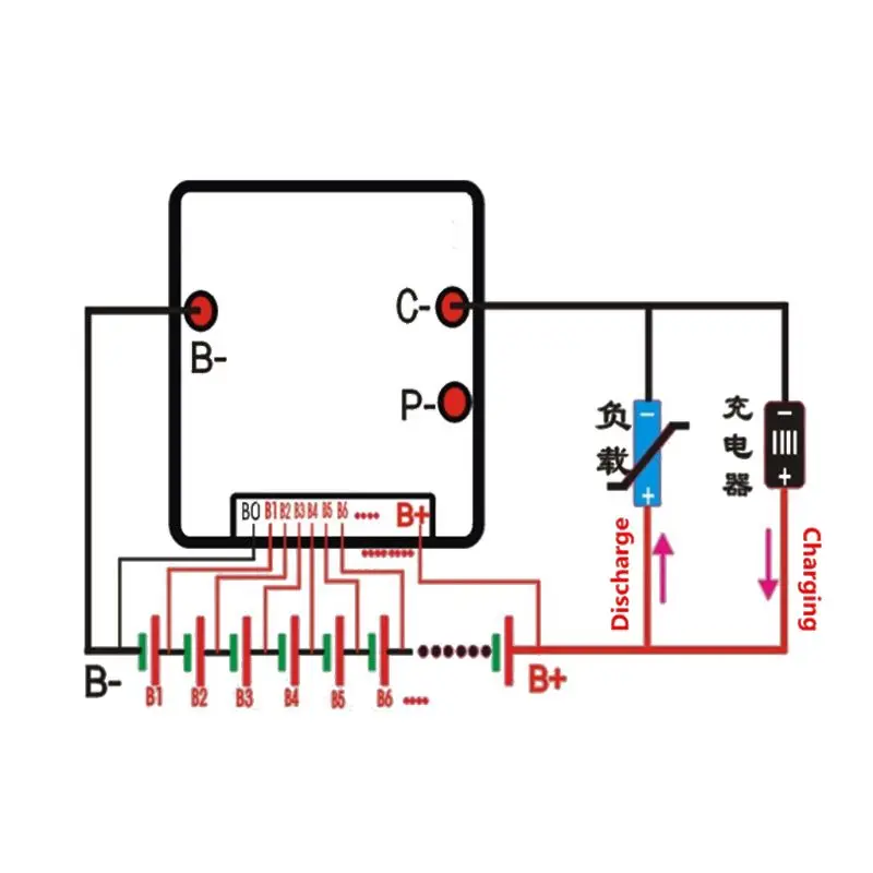 

1pc BMS 13S 48V 50A 18650 Li-ion Lithium Battery Pack Protection Equalizer Board PCB
