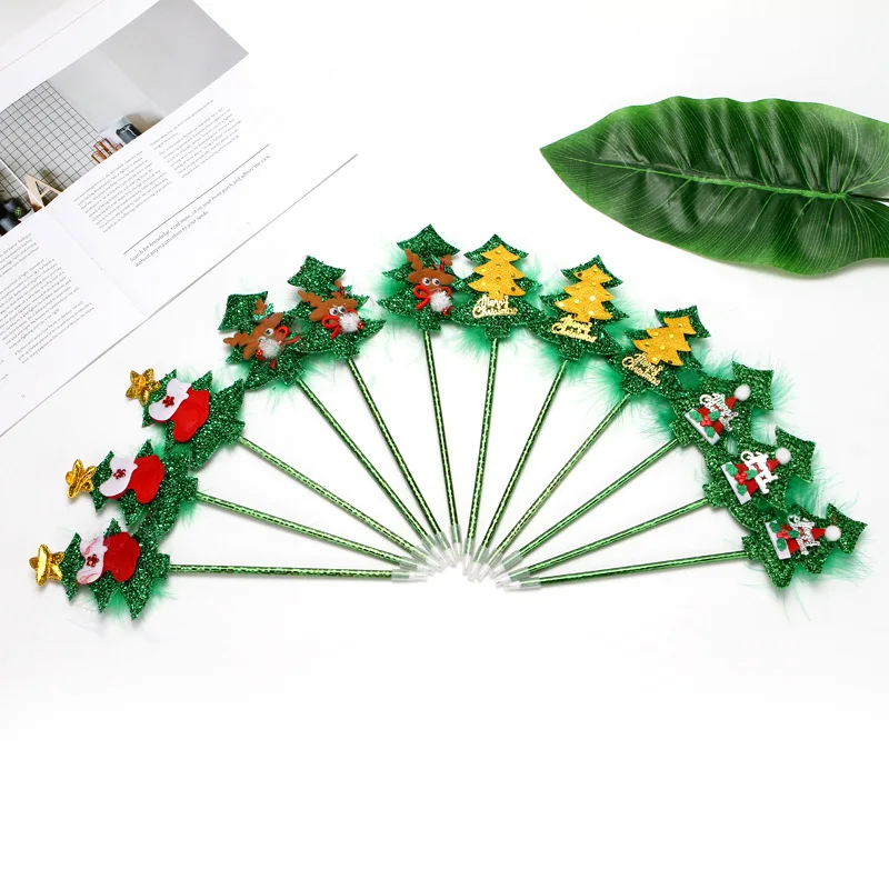 

12 шт. шариковые ручки, ручка для письма на рождественскую елку, гелевые чернила, праздничные сувениры, для детской вечевечерние, для дома, дл...