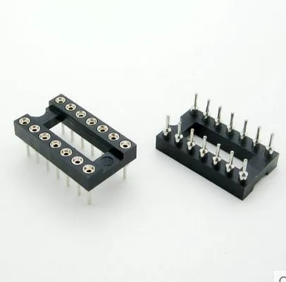 Бесплатная доставка 50 шт 14 Pin 2 54 мм DIP SIP круглый IC адаптер припоя типа 14|adaptor|adaptor