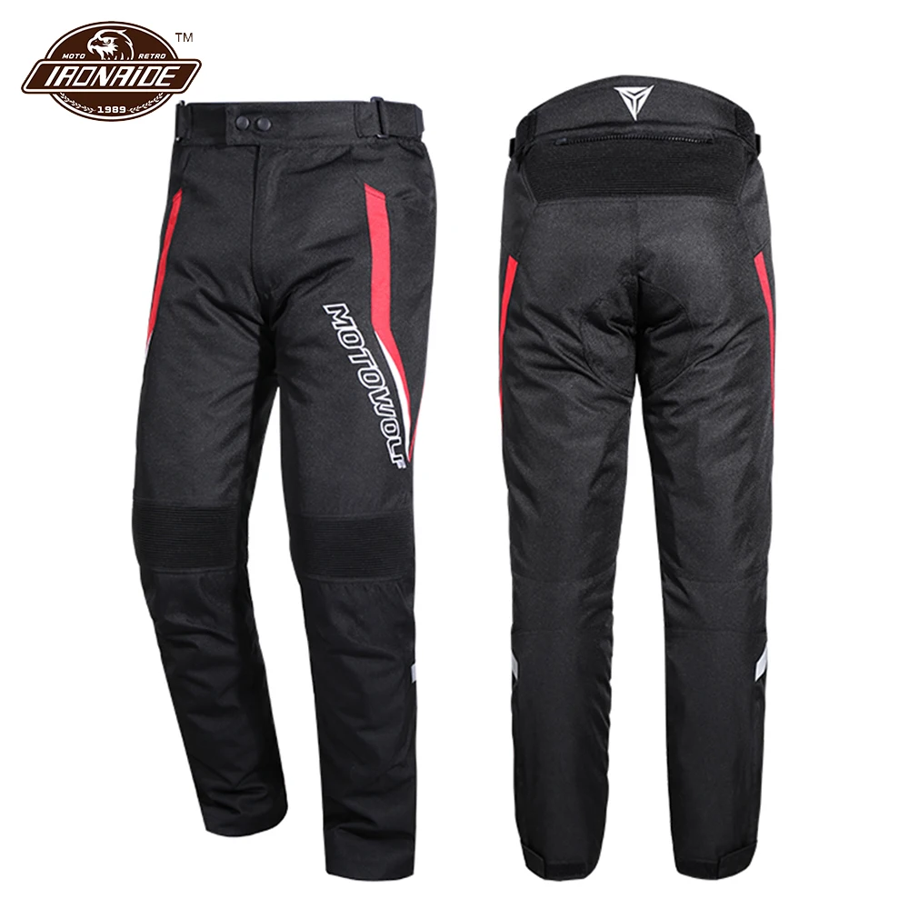 

Men Motorcycle Pants Windproof Moto Cycling Trousers Motocross Protective Pants With Removable Liner Off Road Riding Clothing
