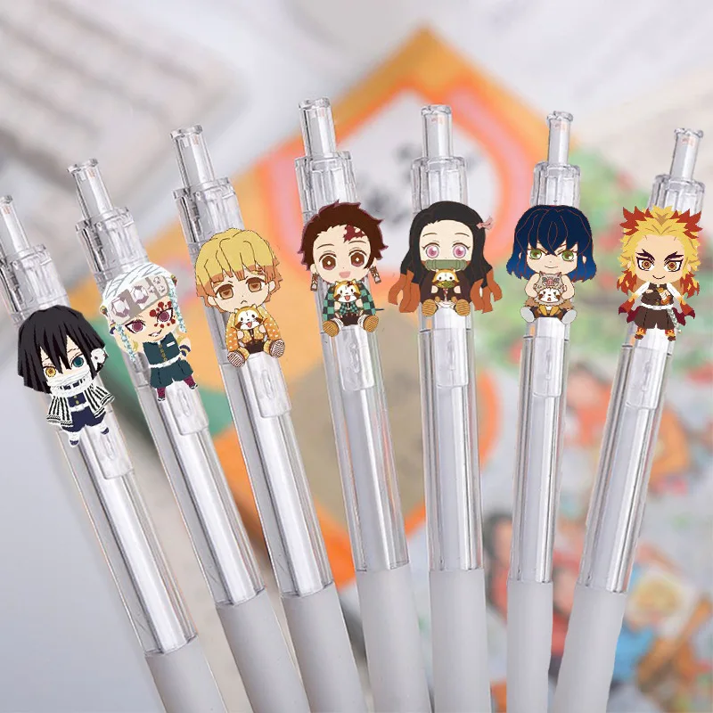 

Cartoon Gel Pen Anime Signature Pen School Pen Student Notepad Automatic Pen Office School Stationery Gel Pen