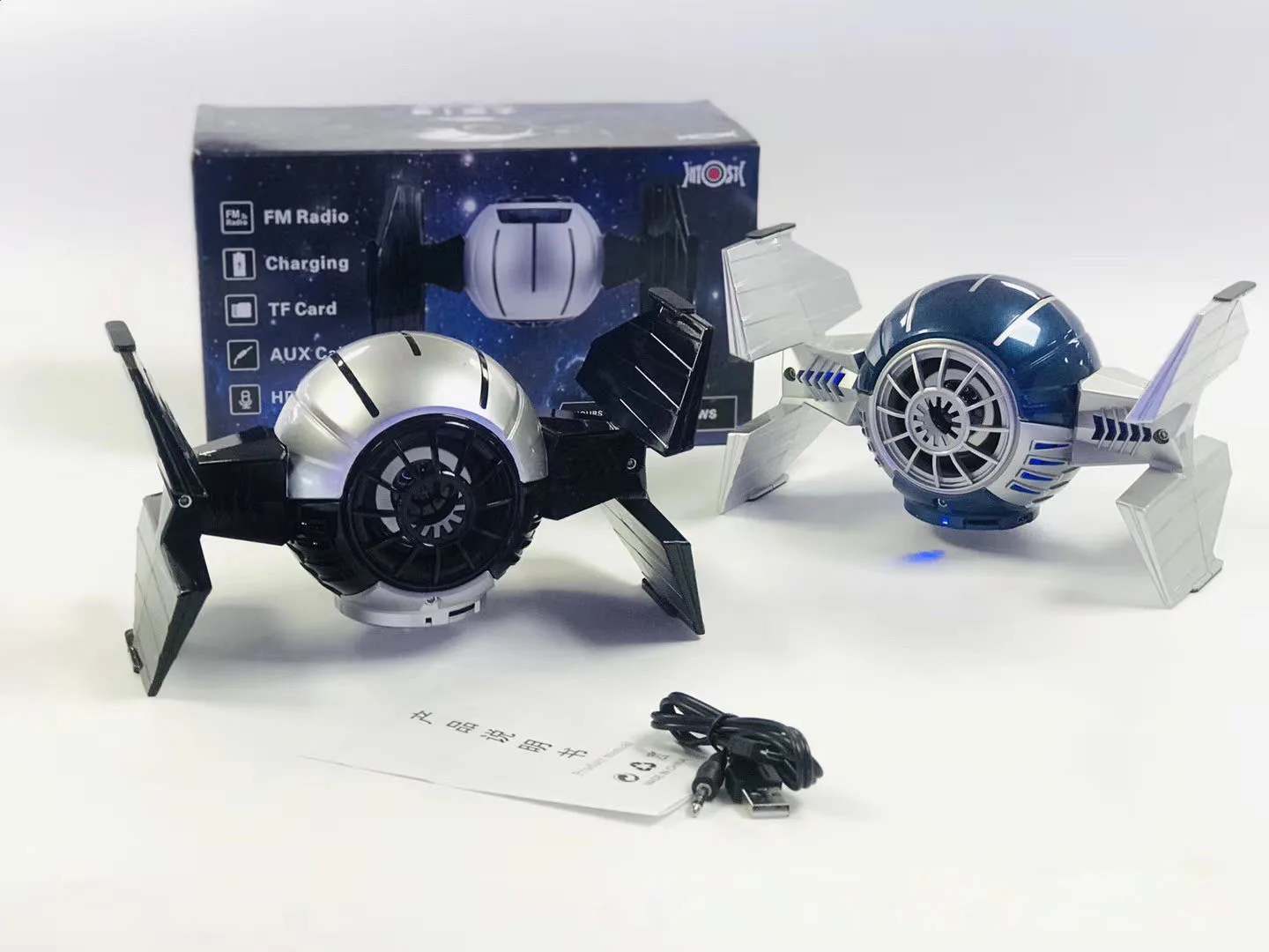 

Bluetooth Speaker Metal Subwoofer Computer 3D Surround Sound Full Frequency Music Creative Boutique Spaceship Shape