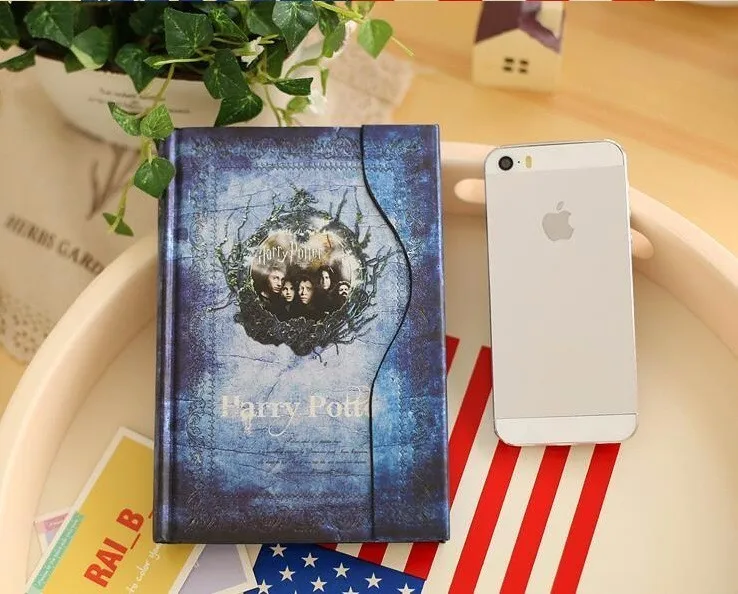 Blue Ретро жесткий чехол для ноутбука A6 Волшебная Книга Дневник путешественников с планировщик дня расписание Grimore подарки - Цвет: Blue