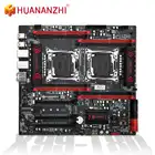 Материнская плата HUANANZHI X99 T8D, два процессора Intel LGA 2011-3 E5 V3 DDR3 RECC M.2 NVME NGFF USB3.0 E-ATX Серверная материнская плата