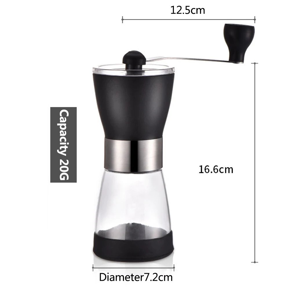 

Hand Crank Manual Coffee Grinder Mill with Professional Grade Conical Ceramic Burr Coffee Machine