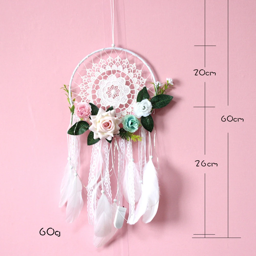 1 шт. домашнее украшение Ловец снов перья ручные тканые украшения колокольчик