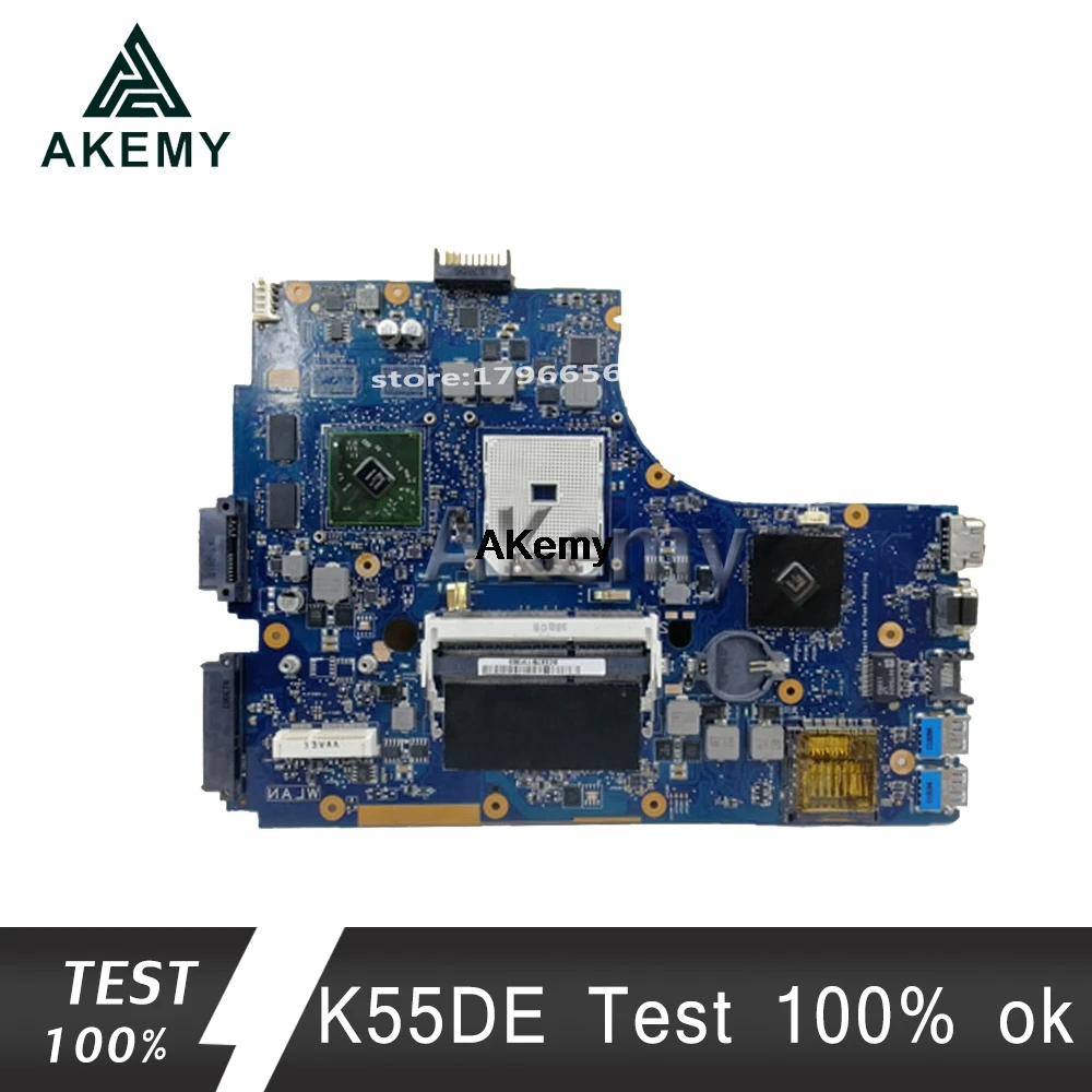 Akemy K55DE материнская плата для ноутбука ASUS K55DE A55DR K55DR K55D K55N K55 тестовая оригинальная материнская плата