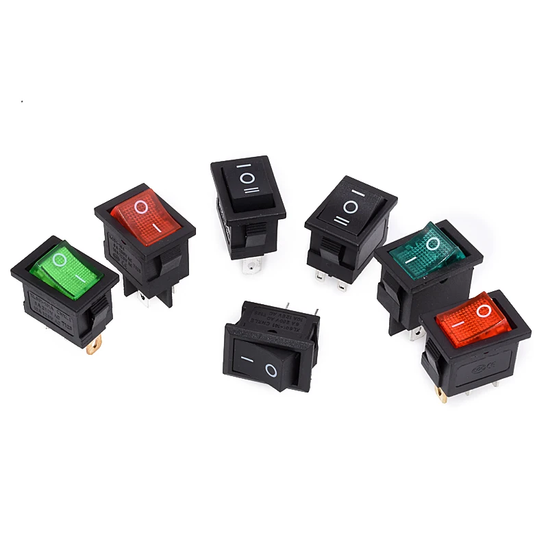 10 шт. KCD1 2PIin 3Pin автомобильный кулисный переключатель 6A/10A 250 В/125 В переменного тока