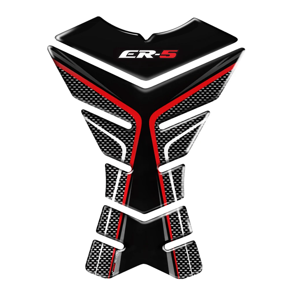 

Fashion 3D Carbon-Look Motorcycle Accessories Protector Decal Motorcycle Stickers Case Cover for Kawasaki ER5 ER-5 ER 5 Tank