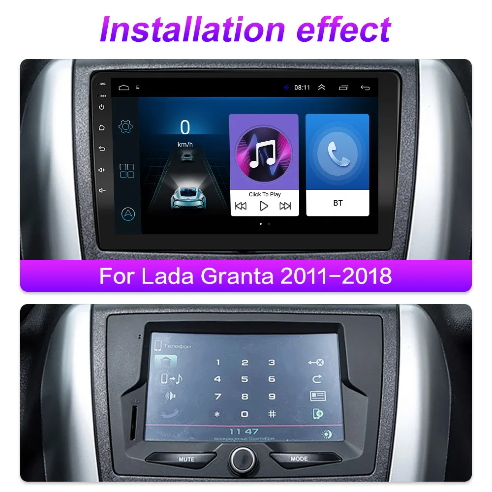 Автомагнитола 2DIN на Android 10 для Lada Granta 360 2011 2012 2013-2014 | Автомобили и мотоциклы