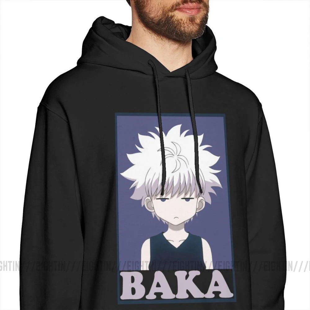 Мужская толстовка с капюшоном Hunter X Killua Zoldyck Baka хлопковая | одежда