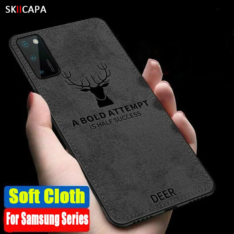 Мягкий тканевый чехол для Samsung A51 A71 S20 Note 10 Plus A50 A30 A20 A10 A20S S10 S9 S8 телефона с