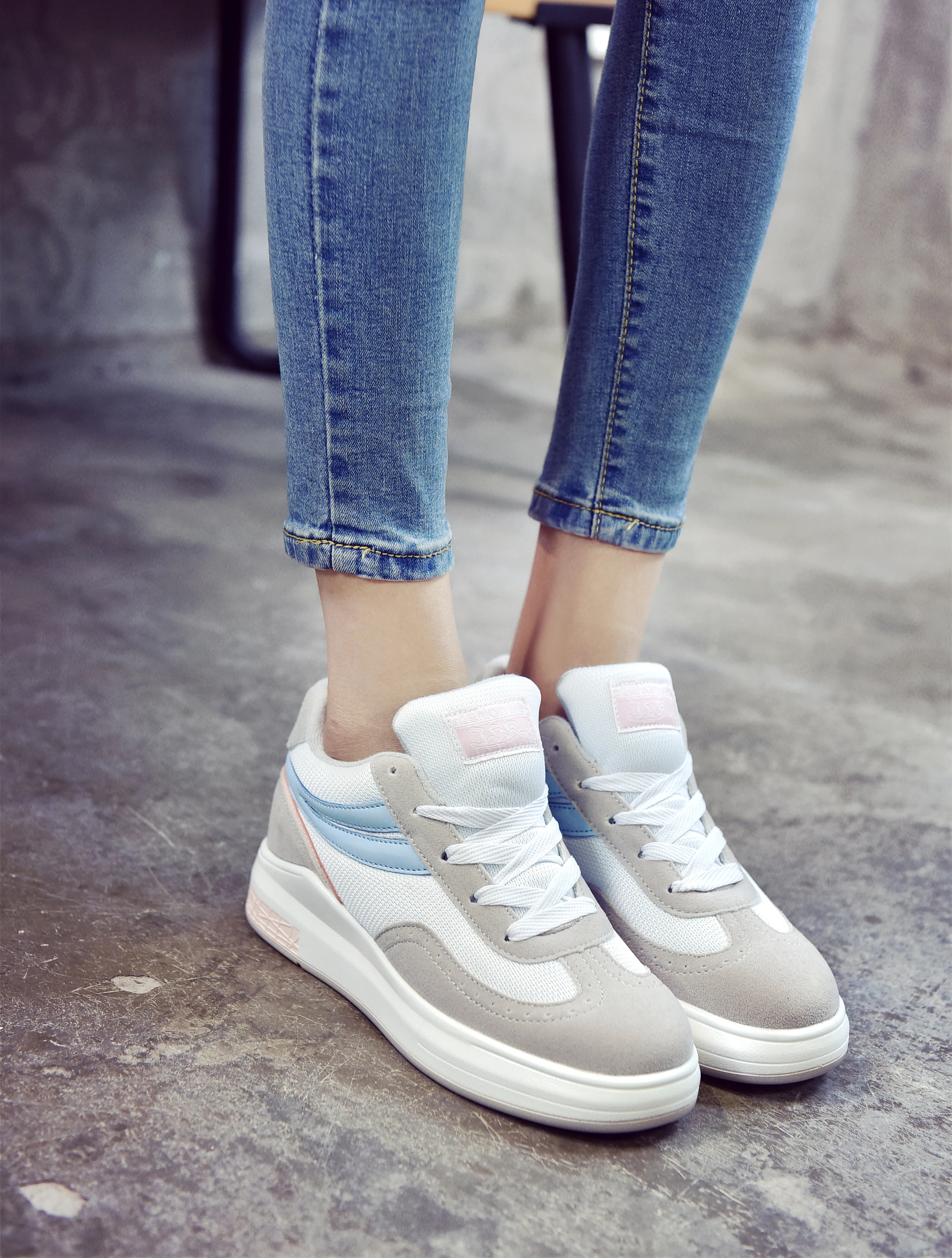 

Autumn Chunky Sneakers Women's Sports Shoes Female Trainers Designer 2021 Fashion Spring Walking Shoes Tenis zapatillas mujer