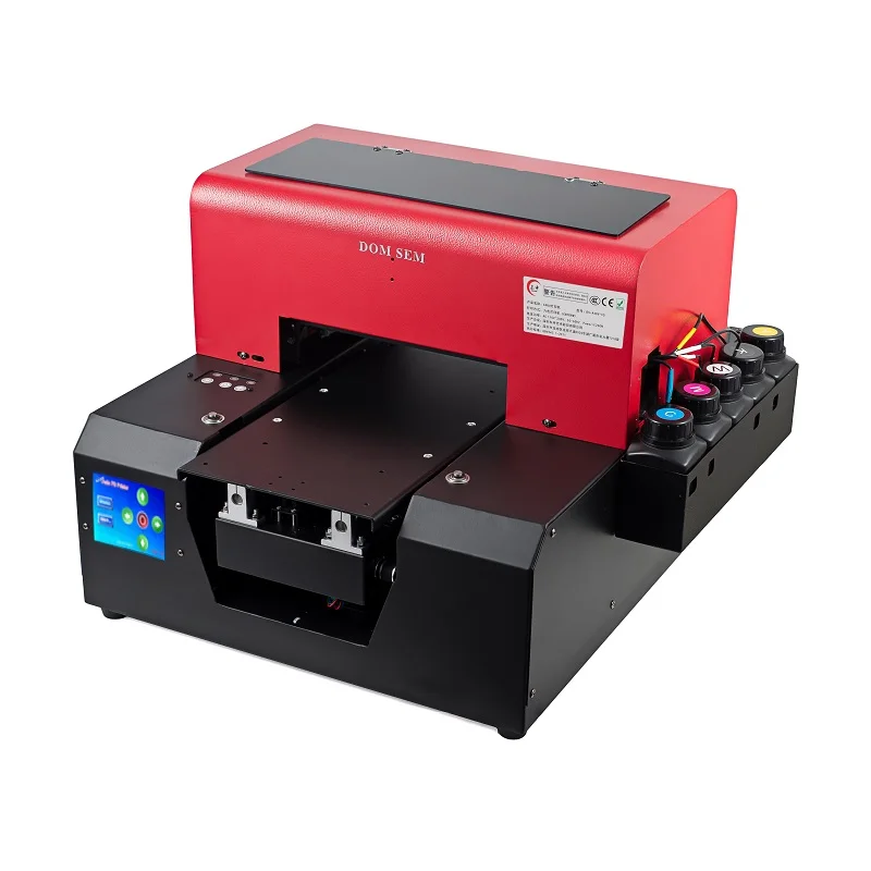 DOMSEM 2018 мини A4 цифровой DTG принтер футболка одежда Ткань Кожа Дерево УФ струйная