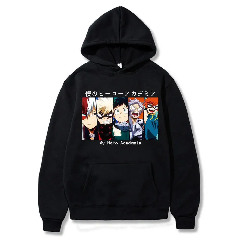 

New Anime My Hero Academy Bakugou Deku Hoodie Men/Women Casual Student Sweatshirt Streetwear Harajuku Unisex Pullover Tee Tops