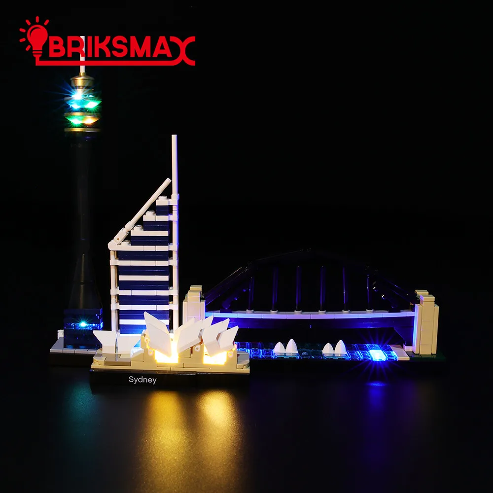 Комплект для светодиодсветильник Ки BriksMax 21032 архитектуры Сидней (модель в