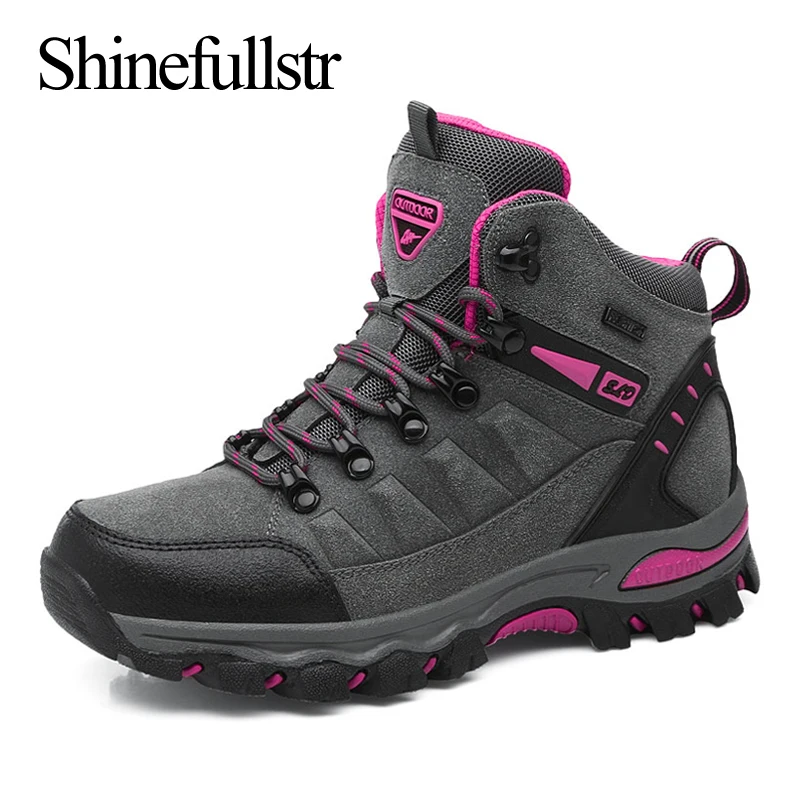 Outdoor Women Hiking Shoes Trekking Ankle Boots Woman Camping Tourism Wandelschoenen Mountain Walking Hicking Trecking 2020
