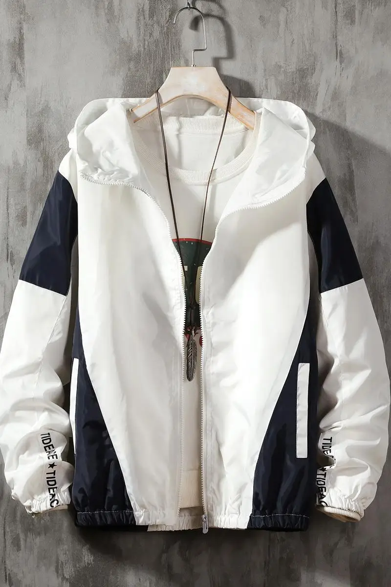 

Hip Hop Windbreaker Jackets Men Japanese Streetwear Baseball Hooded Thin Jacket Men Women Loose Coat Harajuku Coat Male