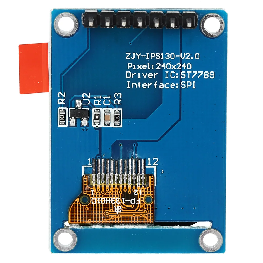 1. 3 дюймовый цветной ЖК дисплей IPS модуль 240x240 В SPI ST7735 для дисплея Arduino OLED Ips экран