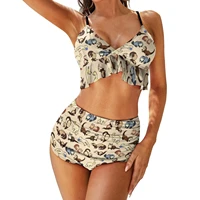 ferrets bikini swimsuit adjustable fashion retro swimwear arena 2 piece female bathing suit