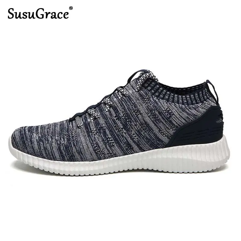 

Susugrace Outdoor Sneakers for Men Summer Breathable Lace-up Sport Footwear Spring Jogging Walking Training Athletic Male Shoes