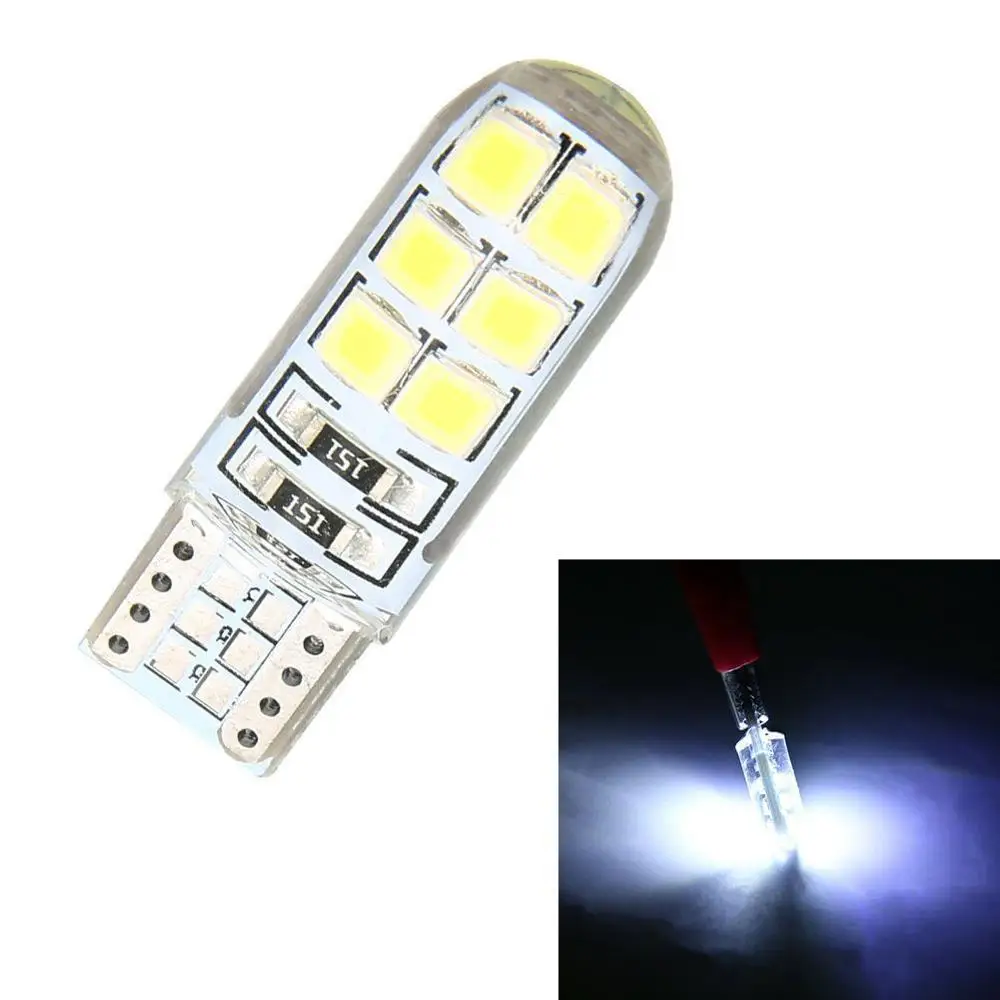 10 шт. универсальные автомобильные лампы T10 194 W5W COB 2835 SMD 12 светодиодов 2 Вт |