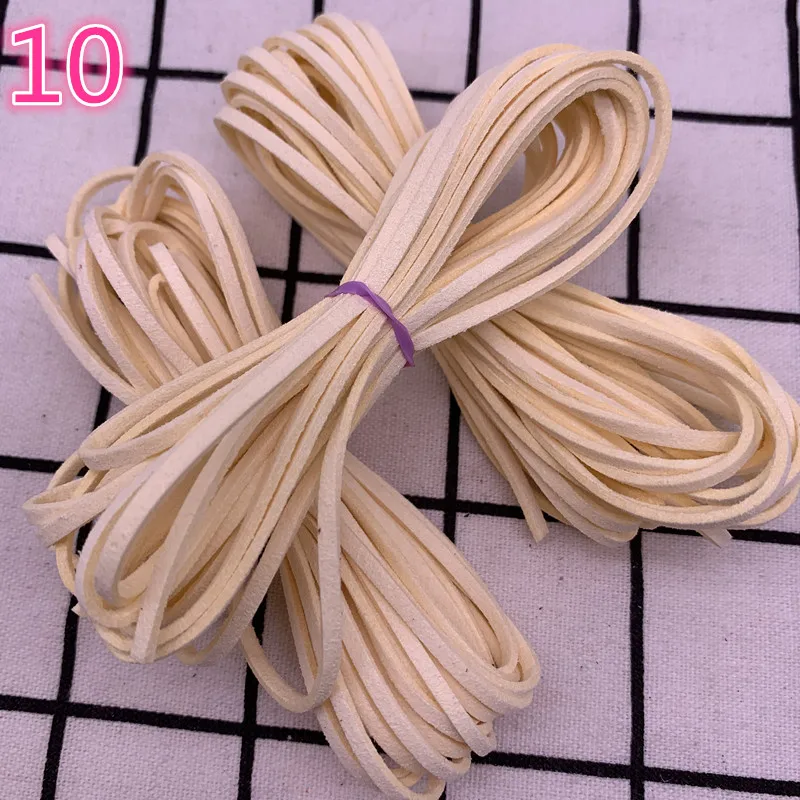 5 ярдов/3 мм из искусственной замши на плоской подошве плетеный шнур корейские