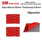 Клейкая лента VHB, 3 м, 5608, клейкая к стеклу, двусторонняя акриловая пена, 3 м, размер 40 мм х 50 мм, 10 шт.лот