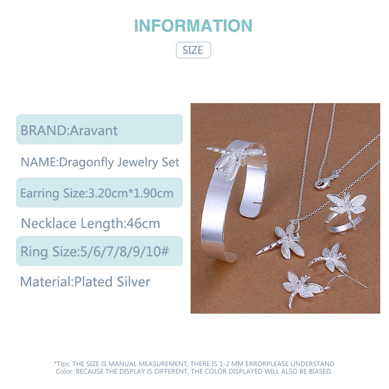 Набор женских ювелирных изделий из серебра 925 пробы цепочка серьги кольцо