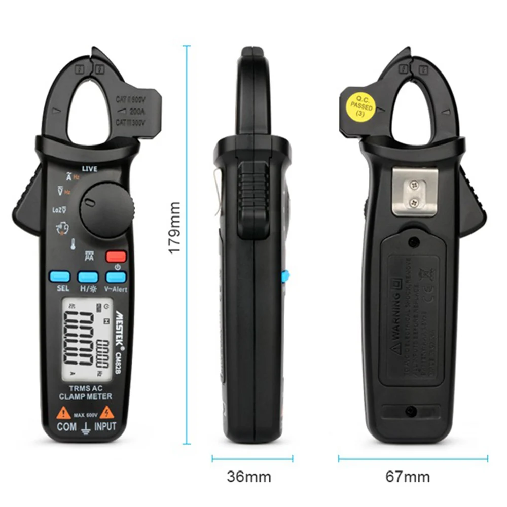 MESTEK CM82C Мини цифровой токоизмерительный прибор тестер мультиметр клещи AC DC сопротивление напряжения измерительные инструменты
