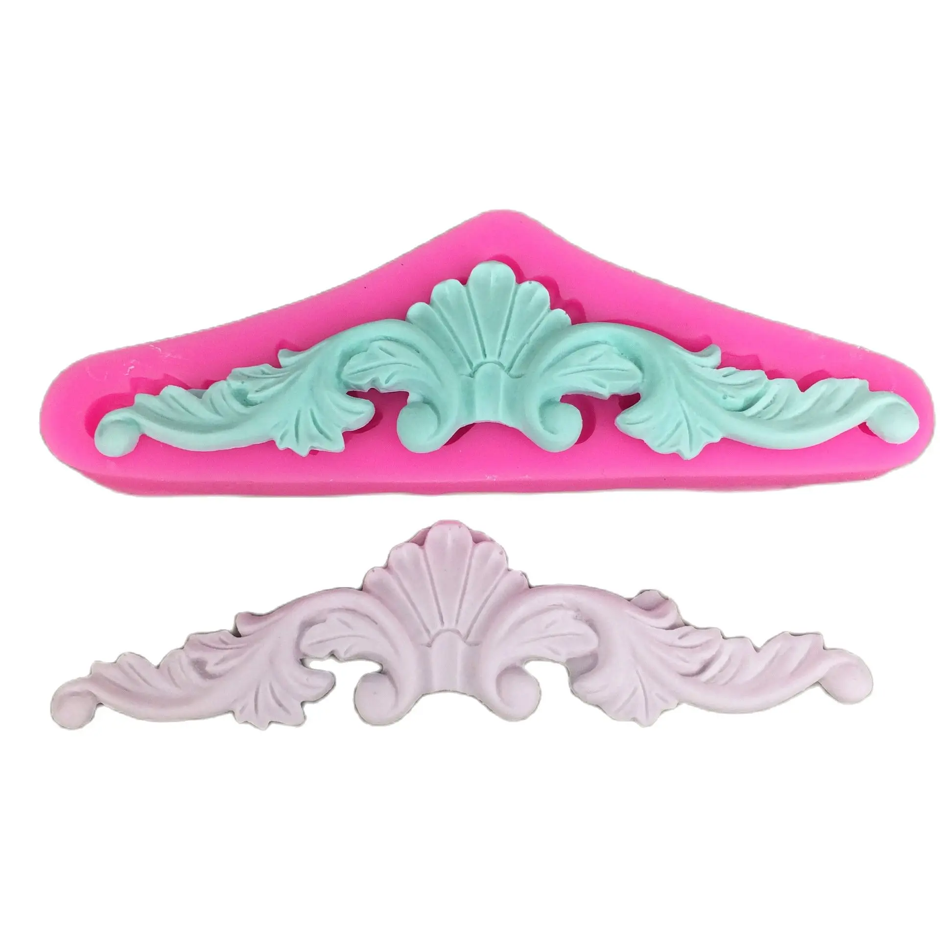 

Силиконовая форма с красивым рисунком цветов, форма для мастики, шоколада, смолы, сахарная форма для кондитерских изделий, чашек, украшения ...