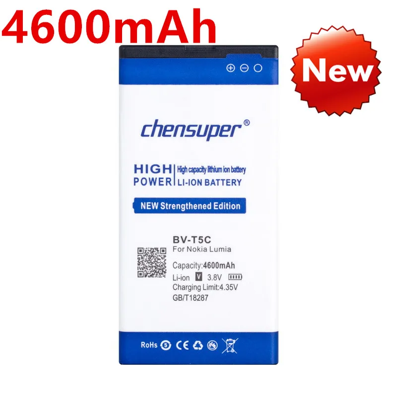 Chensuper 4600mAh BV T5C для Microsoft Nokia Lumia 640 RM 1109 1113 1072 1073 Lumia640 батарея|rm battery|nokia bv-t5cbatteries batteries |