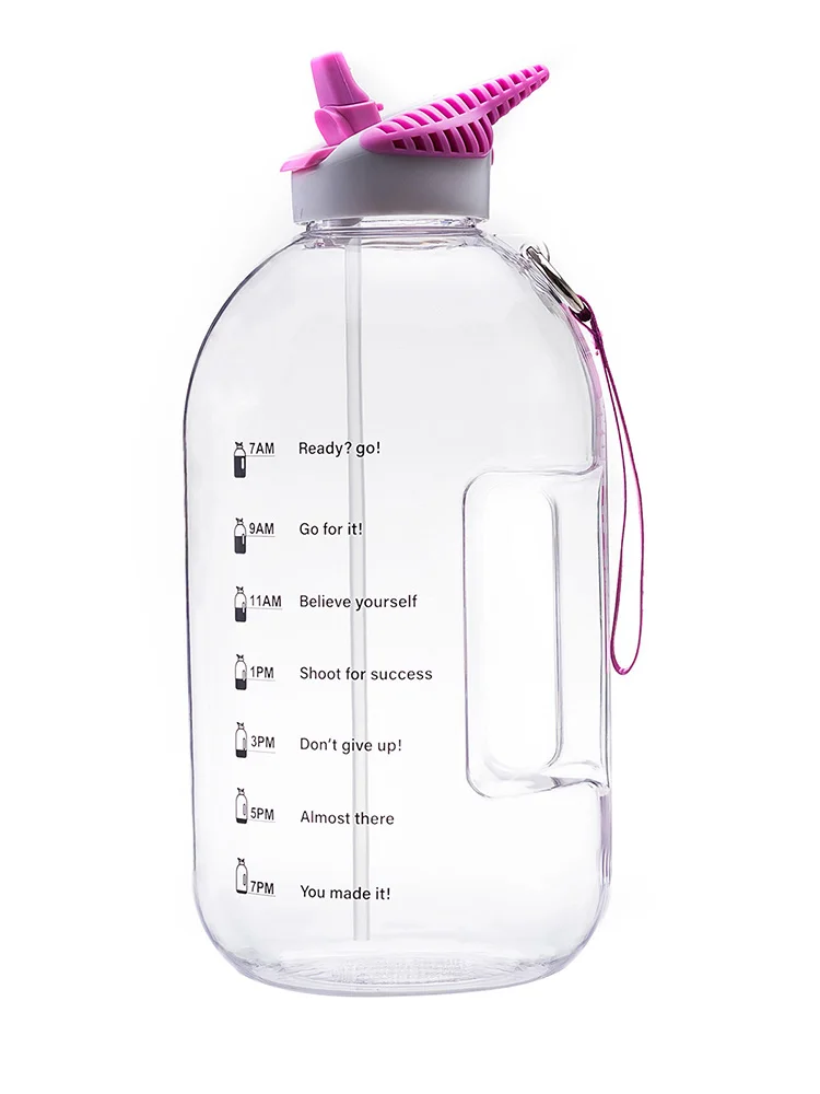 

3.78L Big Kettle Transparent Drinking Bottles With Straws Outdoor Sports Large Capacity Sports Fishing Hiking Water Bottle