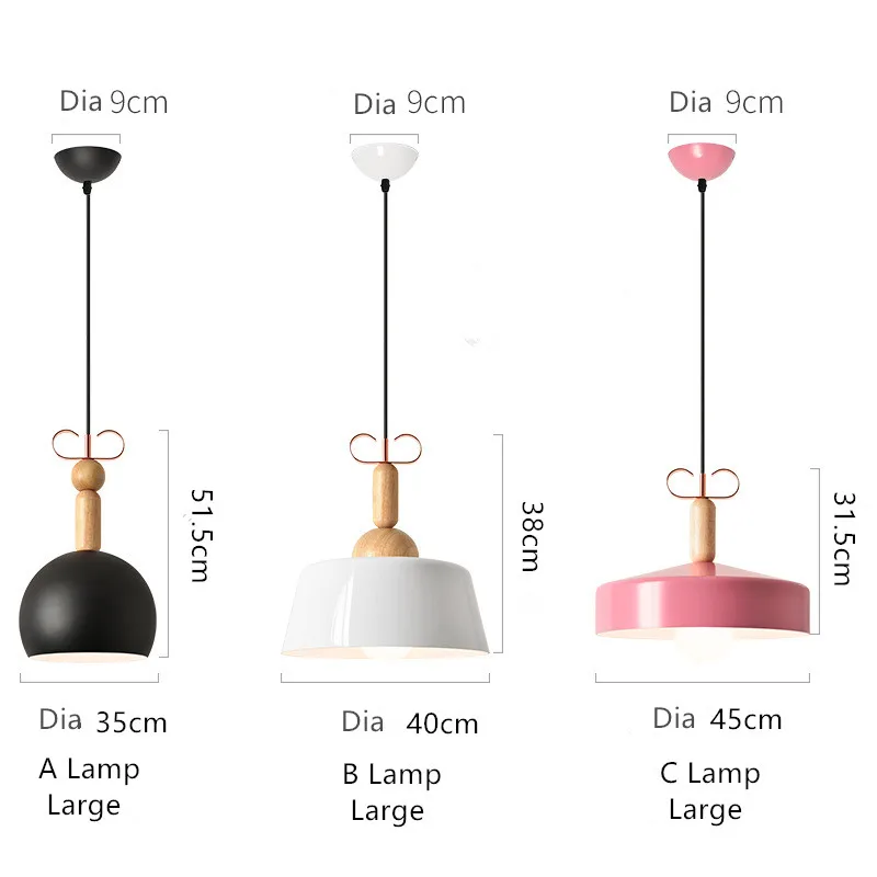 

Single Head Nordic Restaurant Solid Wood Chandelier Creative Bar Lamp Personality Coffee Shop Lamp Living Room Light