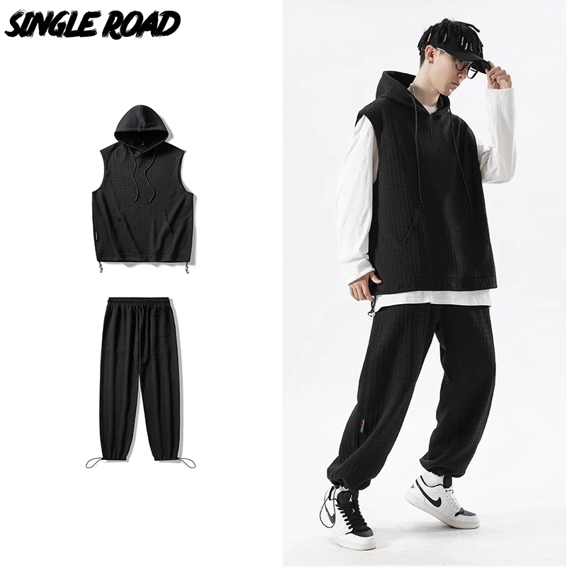 

Мужской спортивный костюм для одной дороги, однотонные мужские комплекты 2021, женская уличная одежда, спортивная одежда большого размера, сп...