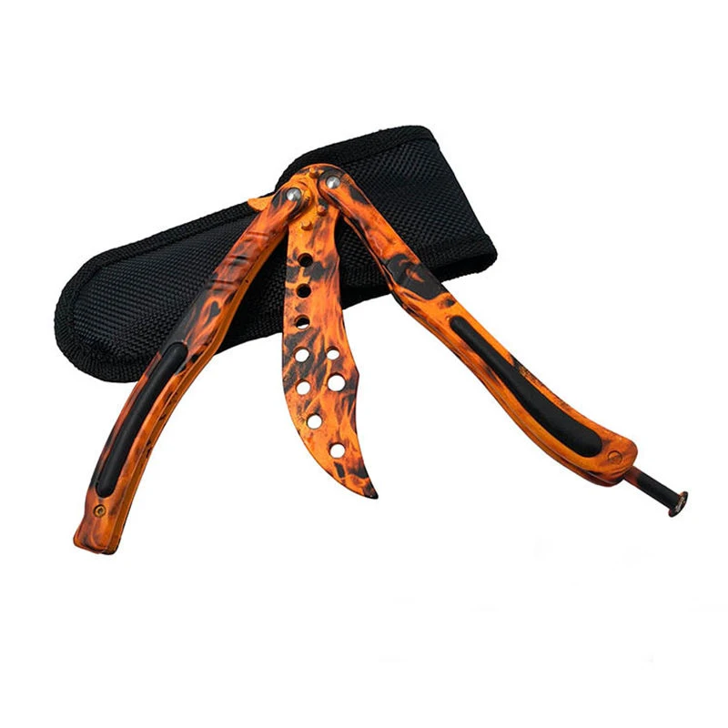 Нож-бабочка, karambit, складной нож, тренировочный нож, лезвие, подарок, balisong, Counter Strike, игровой нож, не заточенный, металлический