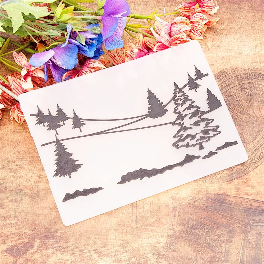 10 5x14 8 см hill бумажной папки для тиснения Пластик Скрапбукинг DIY шаблон Fondant