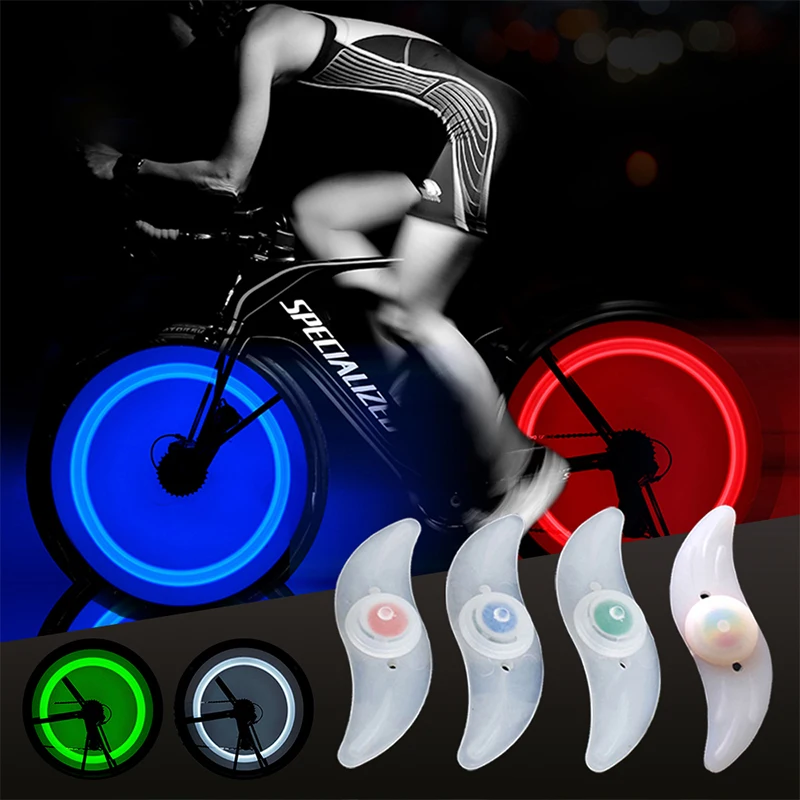

Waterproof Bicycle Spoke Light 3 Lighting Mode LED Bike Wheel Light Easy To Install Bicycle Safety Warning Light With Battery