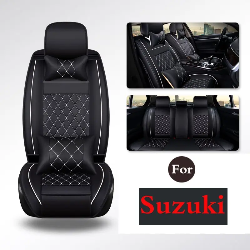 

Car Decoration Four Seasons General Car Auto Seat Cushions Office Chair Pu Leather For Suzuki Sx4 Swift A6 Splash Grand Vitara