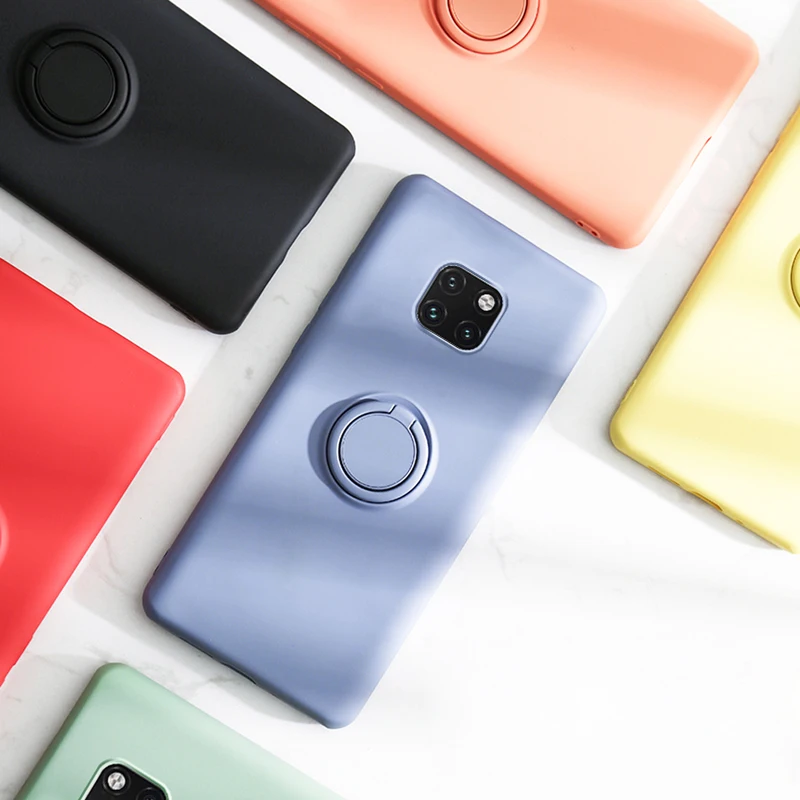 Мягкий силиконовый чехол, чехол для huawei mate 20 Pro Lite mate 30 Pro P20 P30, кольцо-держатель, силиконовый чехол для huawei mate 20 Pro, чехол s