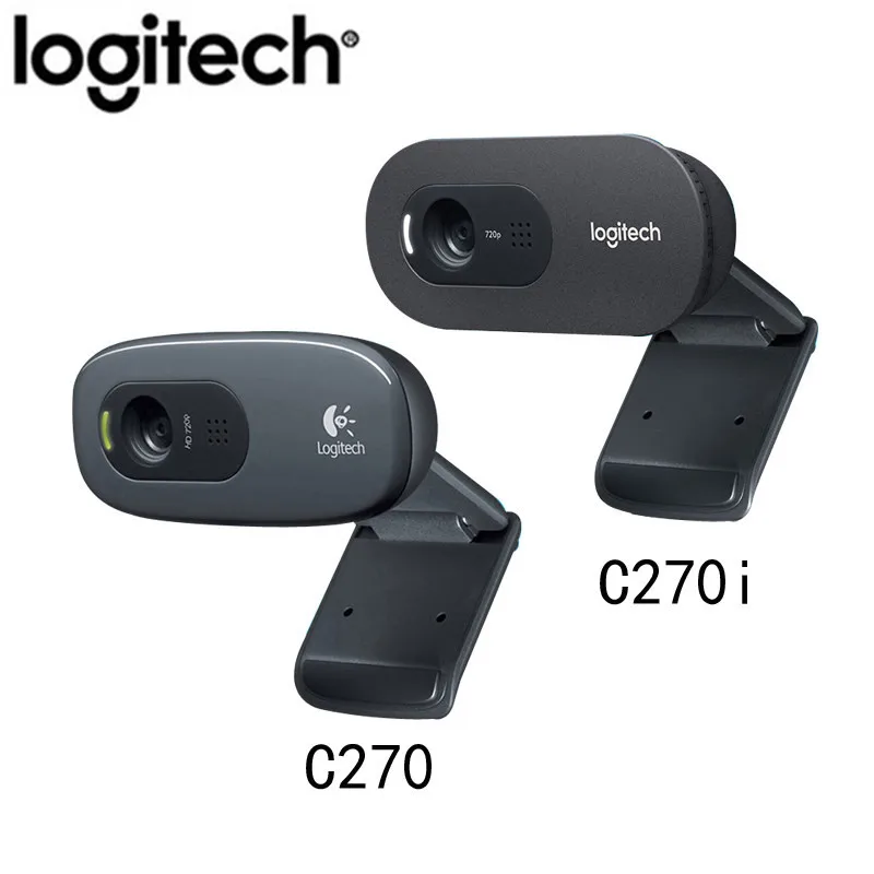 Logitech Camera C270/C270i HD USB Webcam Remote Meeting With Microphone no need to install Driver Notebook Computer | Компьютеры и