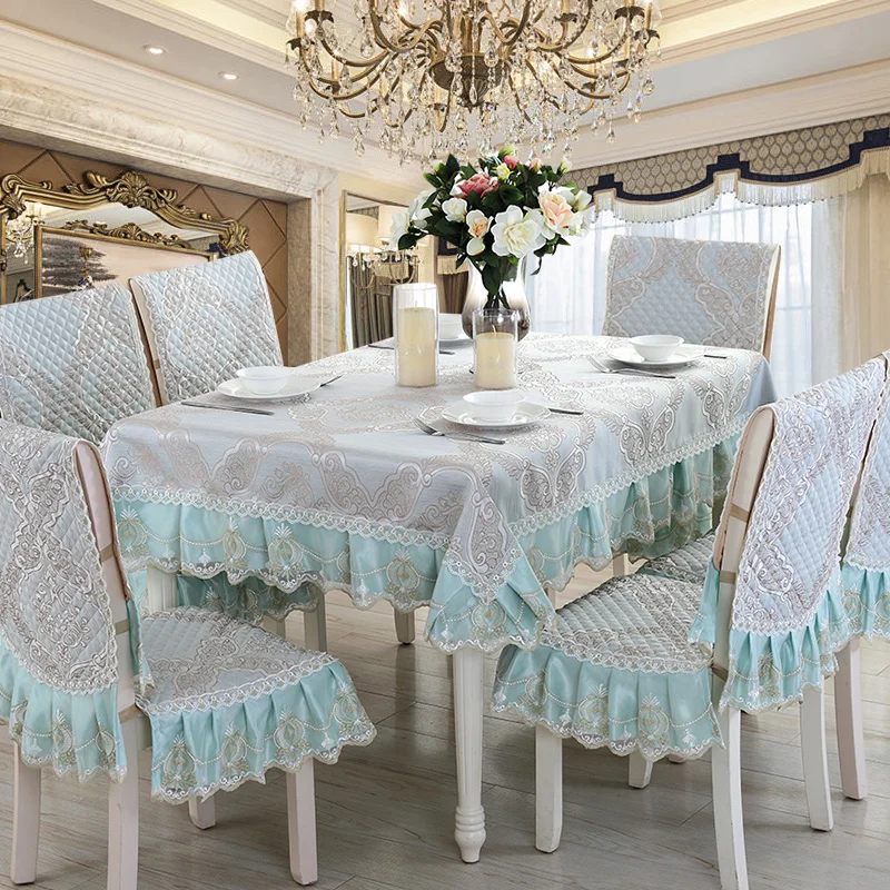 Высококачественная льняная кружевная скатерть с флагом чехол на стул