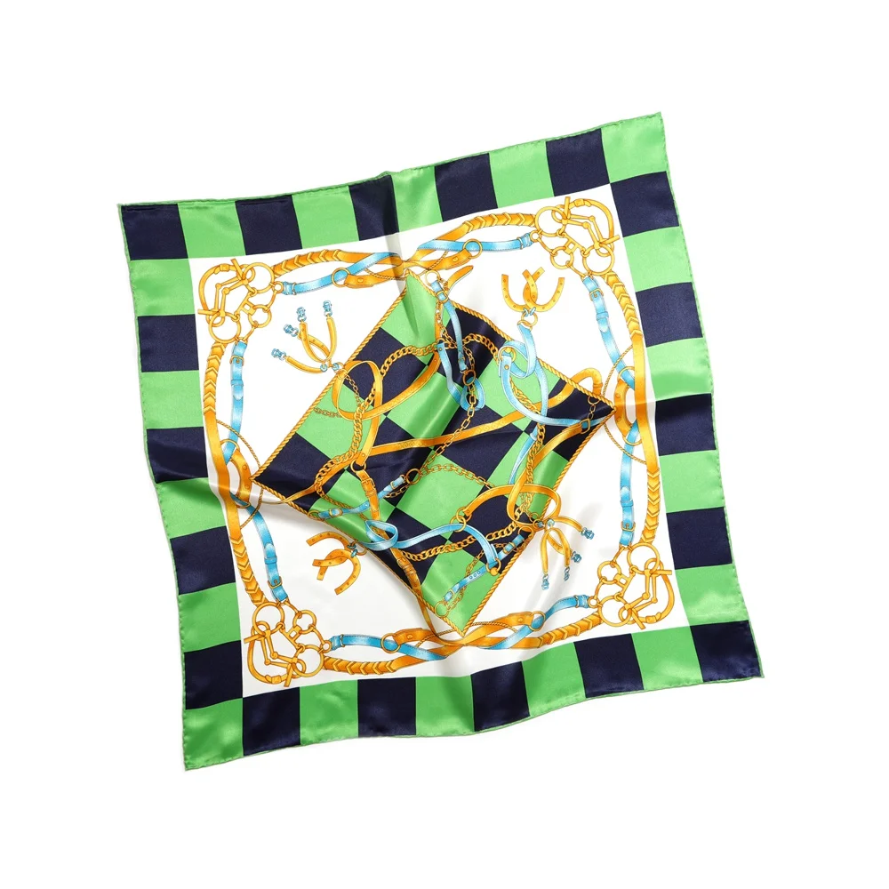 100% шелковый шарф шейный платок бандана высшего класса маленькие квадратные