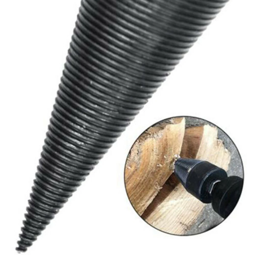 

Log Splitter Drill Bit Screw Cone Kindling Firewood Hand Stick Carbon Steel