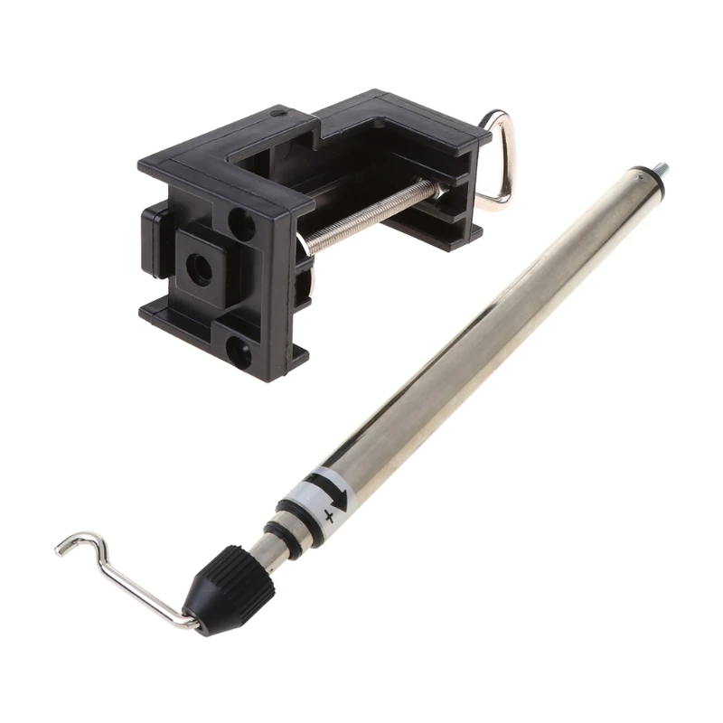 

Clamp-on Flex Shaft Rotary Grinder Drill Bracket Stand Holder Hanger With Deck