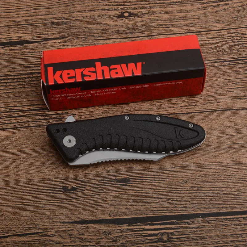 

Kershaw1319 folding pocket knife ABS handle 8cr13mov bladeoutdoor camping hunting Tactical Survival fruit knives EDC