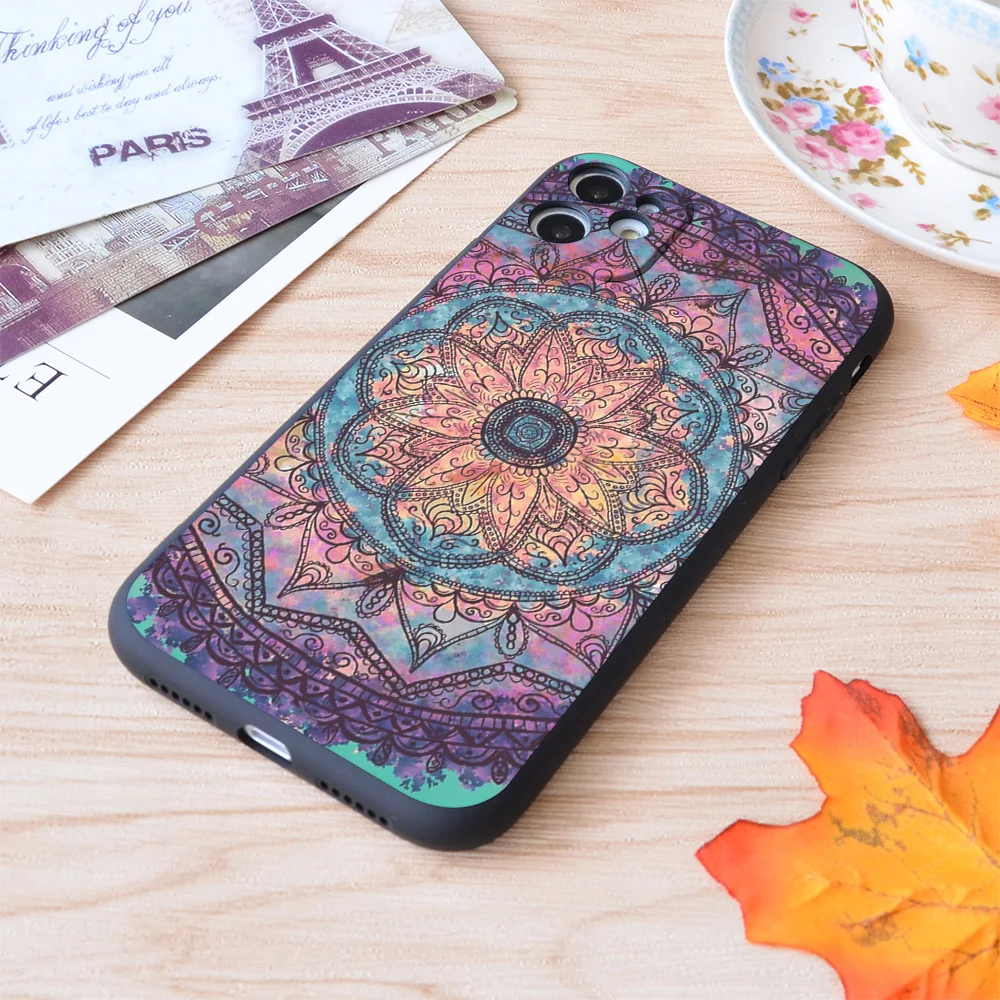

Mandala Mandala Print Soft Silicone Matt Case For Apple iPhone Case