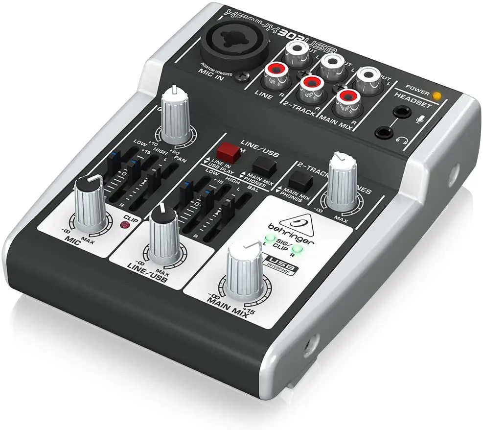 Микшер Behringer Xenyx 302USB звуковой микшерный пульт микшер премиум класса с 5 входами USB